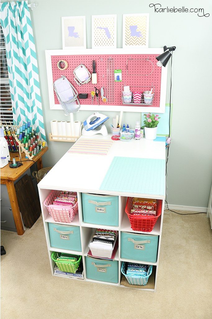 Handmade Craft Table And Peg Board 1