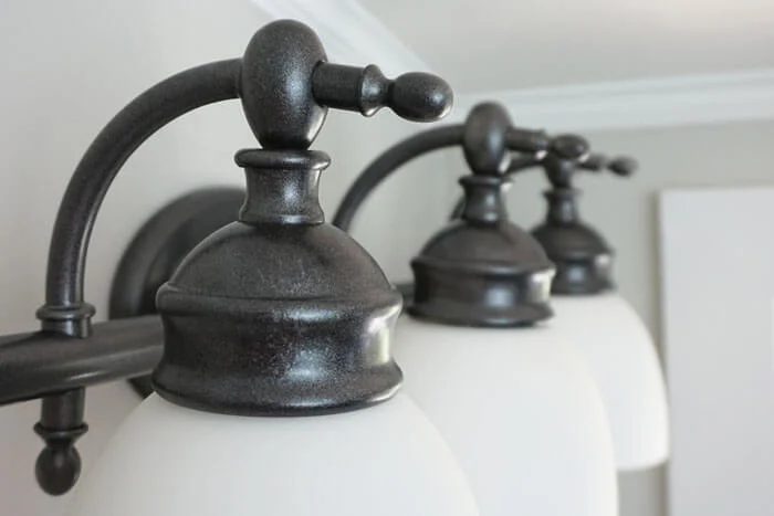 Bathroom Light Makeover Closer Www.smallhomesoul.com