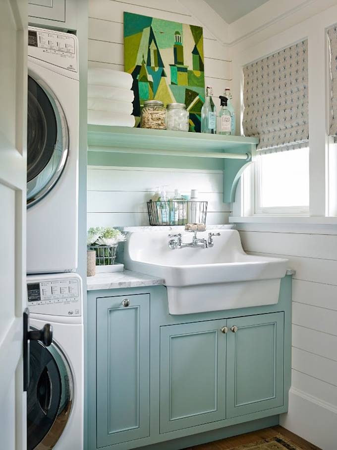 farmhouse-sink-in-a-turquoise-aqua-farmhouse-laundry-room