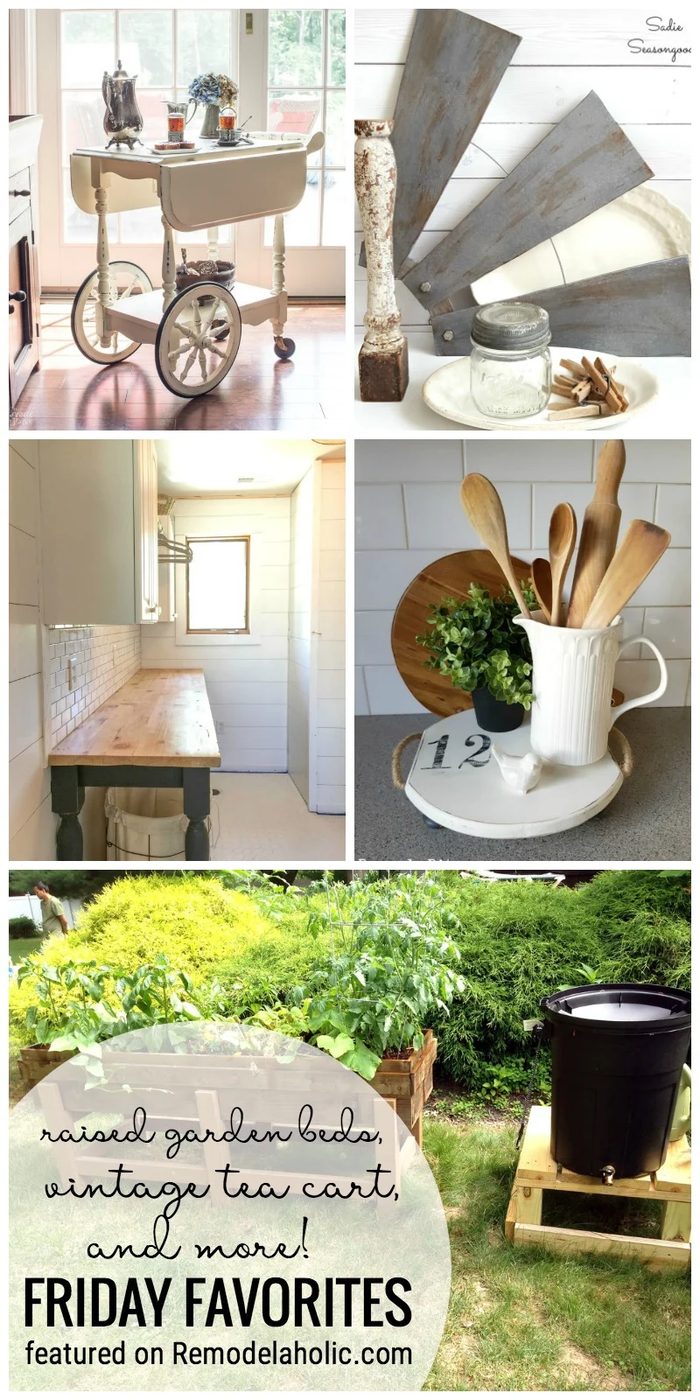 Raised Garden Beds, Vintage Tea Cart, and more featured on Bekob.com for Friday Favorites