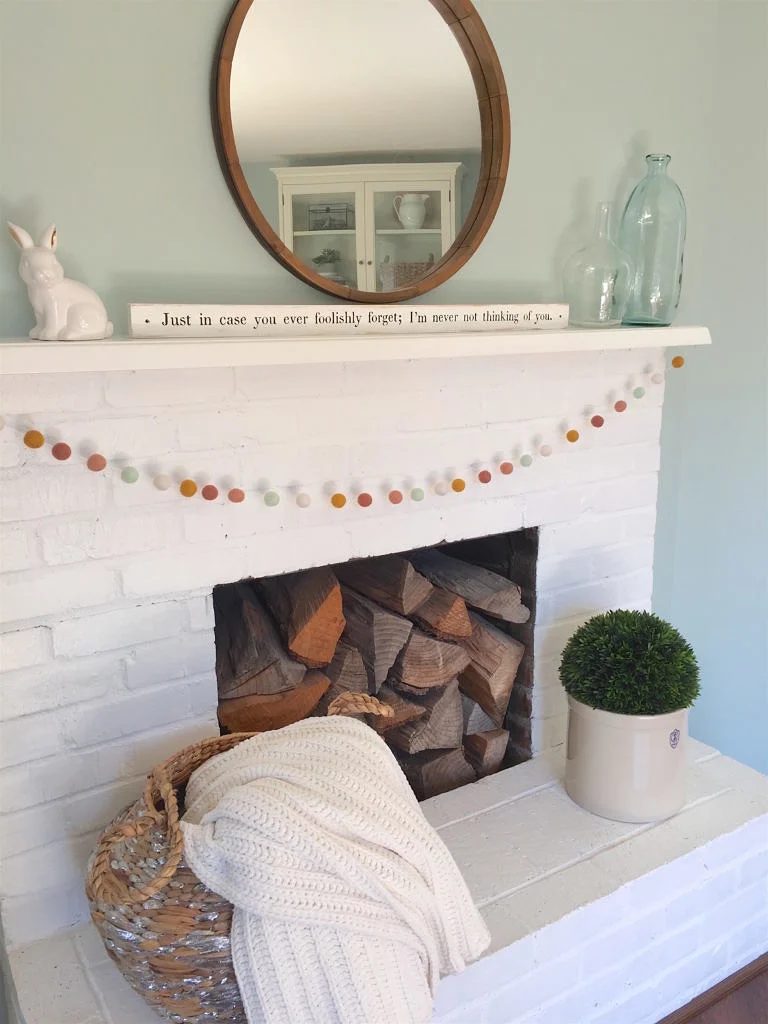 Spring Mantel, A Nod To Navy