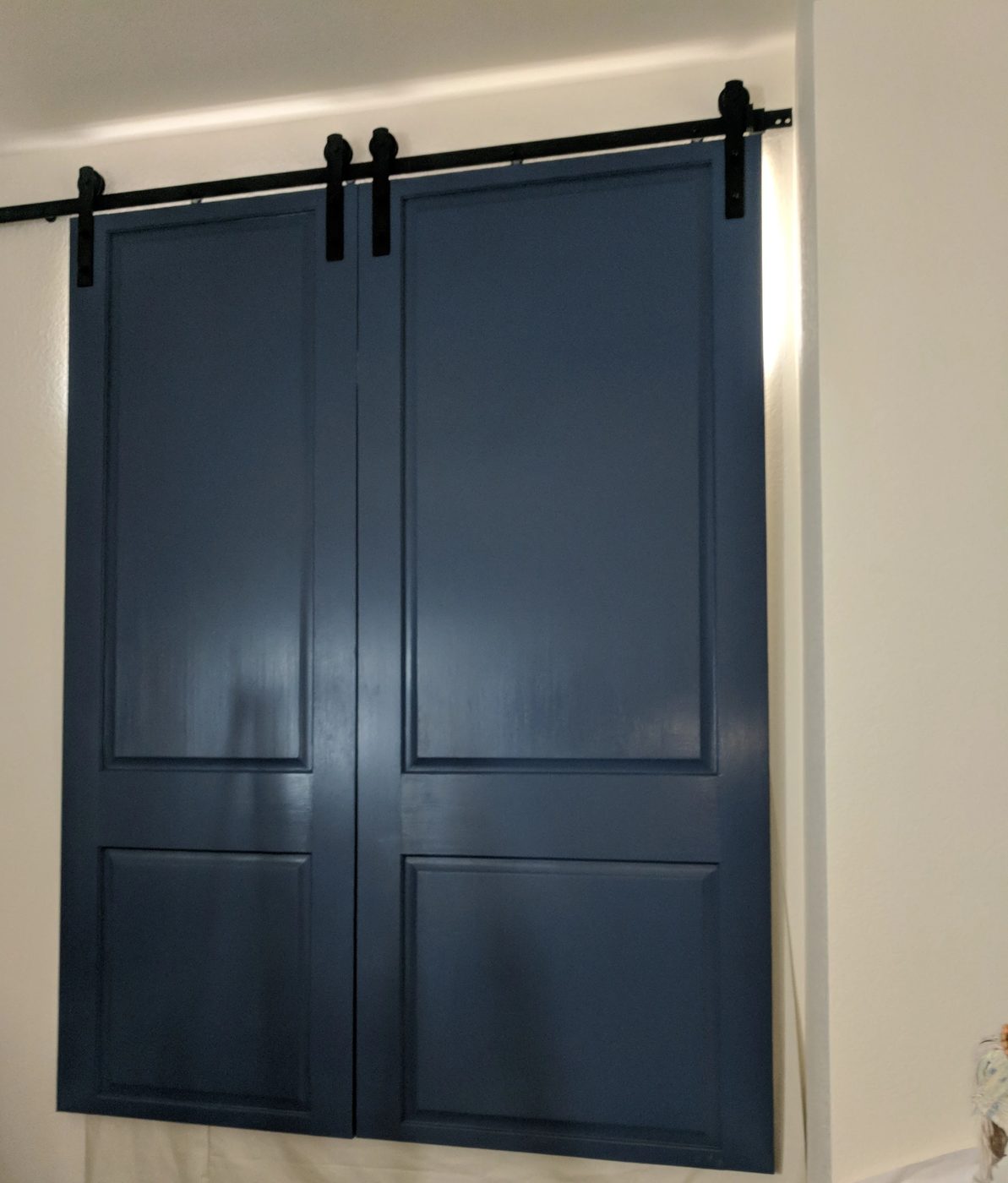 Denise, Window Covering Barn Doors