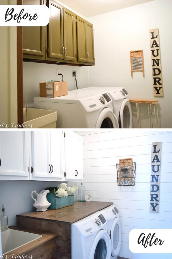 Laundry Utility Sink Makeover, Timeless Creations