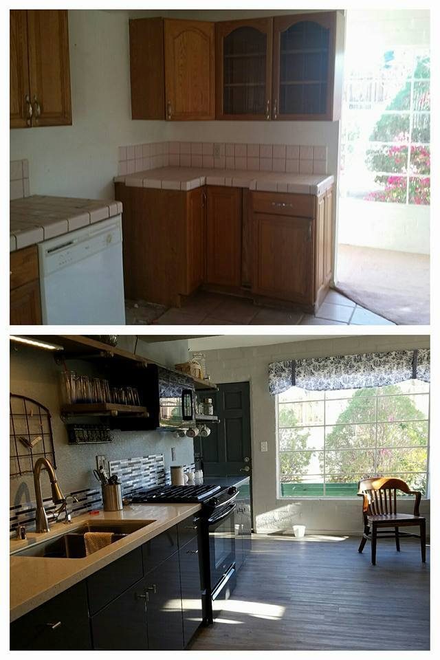 Bridget, Desert Homestead Renovation Kitchen Before And After