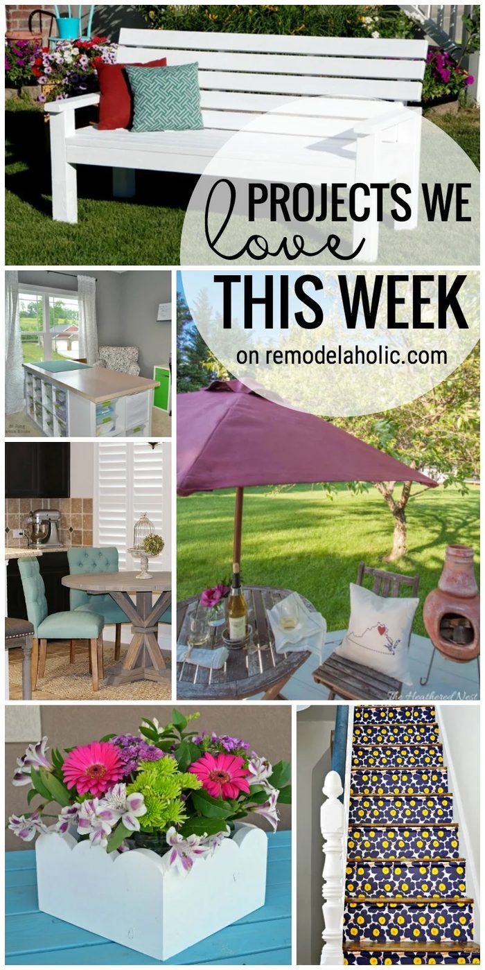 Friday Favorites Scalloped Centerpiece and an Outdoor Bench on Bekob.com