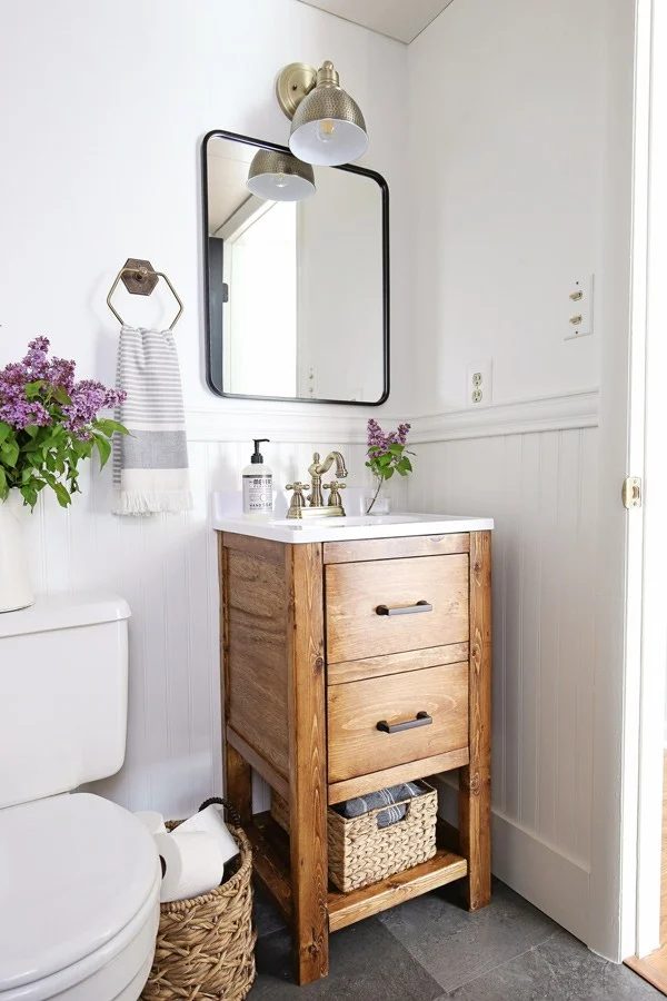 Small Bathroom Makeover, Angela Marie Made