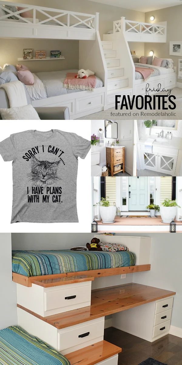 Friday Favorites Small Bathrooms And Shared Kids Rooms #Bekob