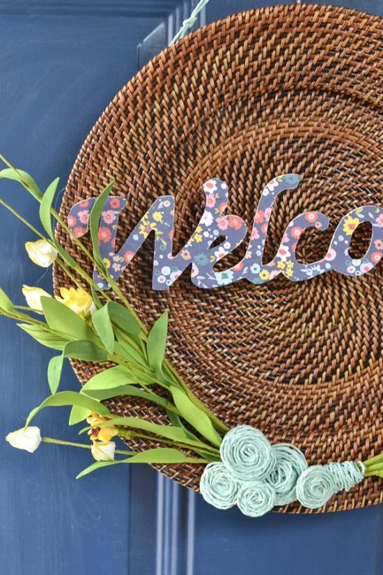 Wreath From Plate Charger, Refresh Living