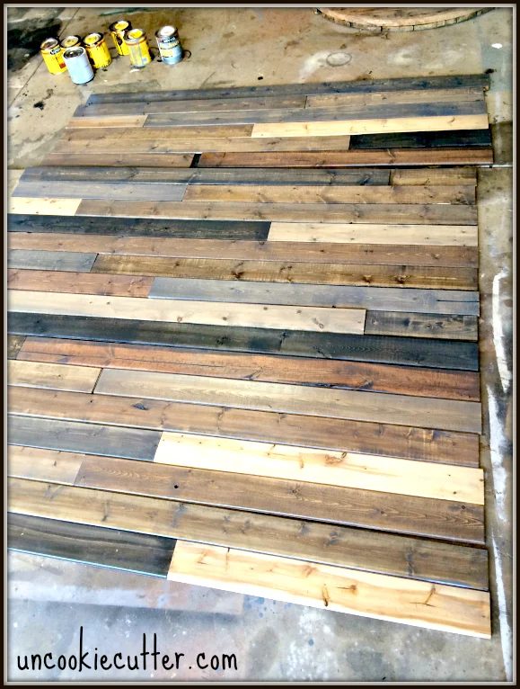 Handmade mixed wood pallet wall Uncookie Cutter