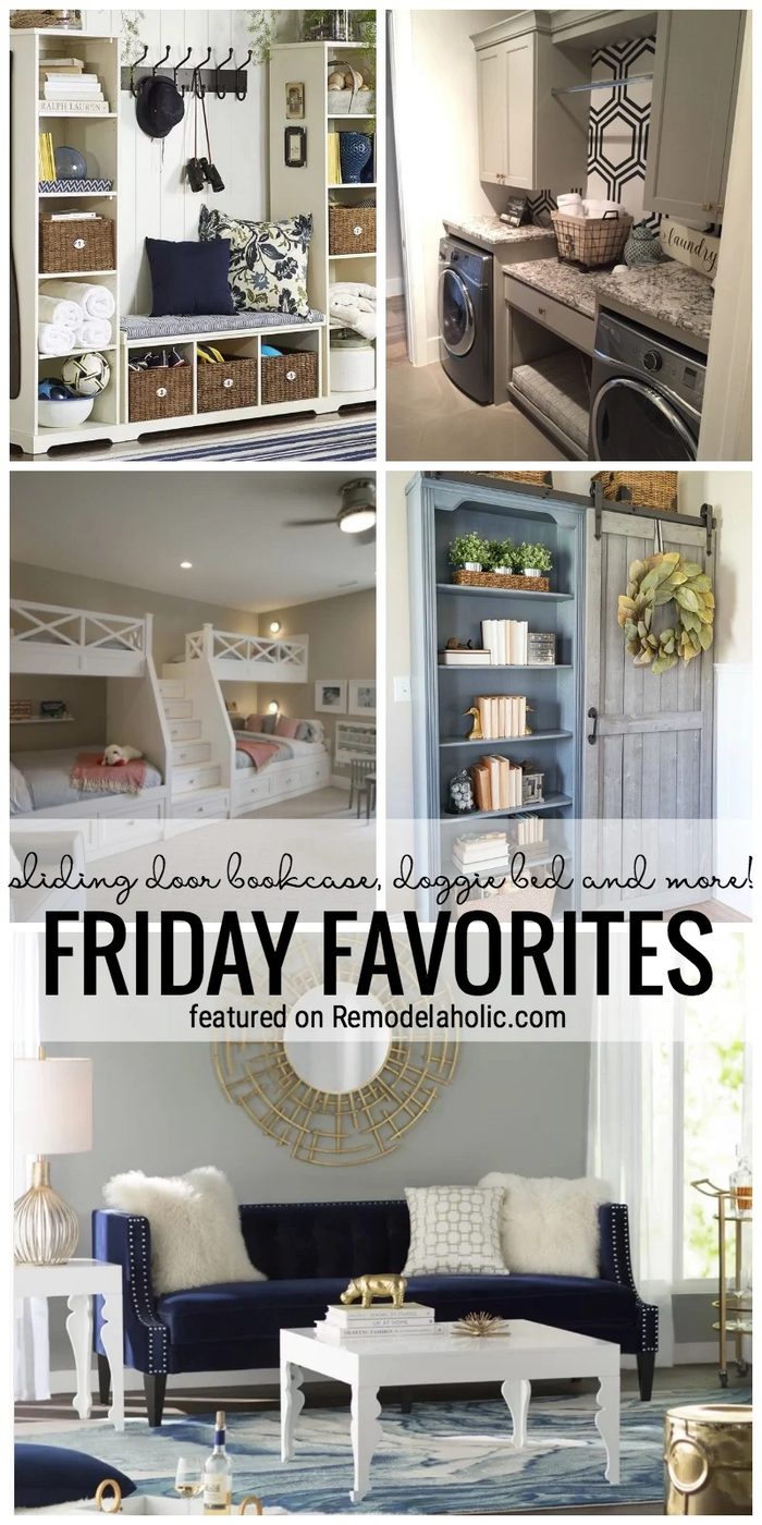 Time To Get Inspired! Sliding Door Bookcase, Doggie Bed And More Featured In Friday Favorites At Bekob.com