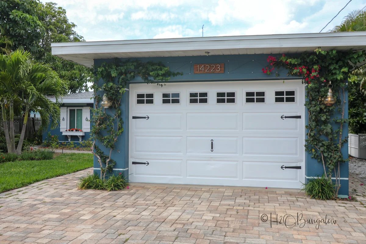 Handmade Faux Garage Door Windows H2OBungalow 2