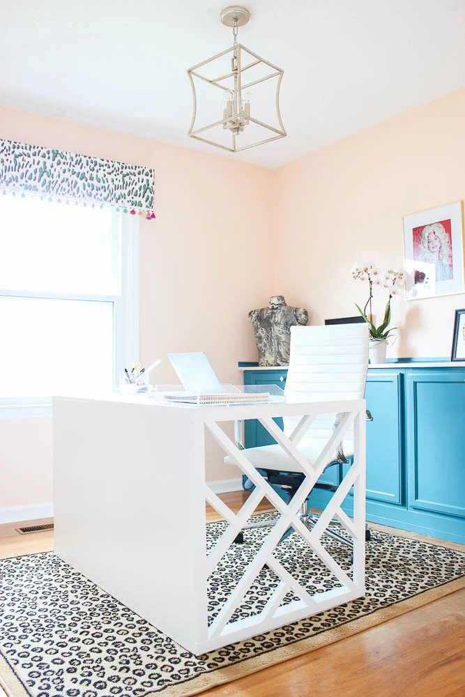 Home Office Makeover Handmade Desk, Rain On A Tin Roof