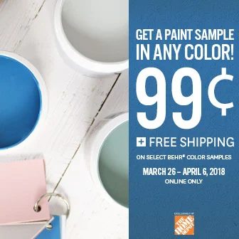 Behr Sample Sale