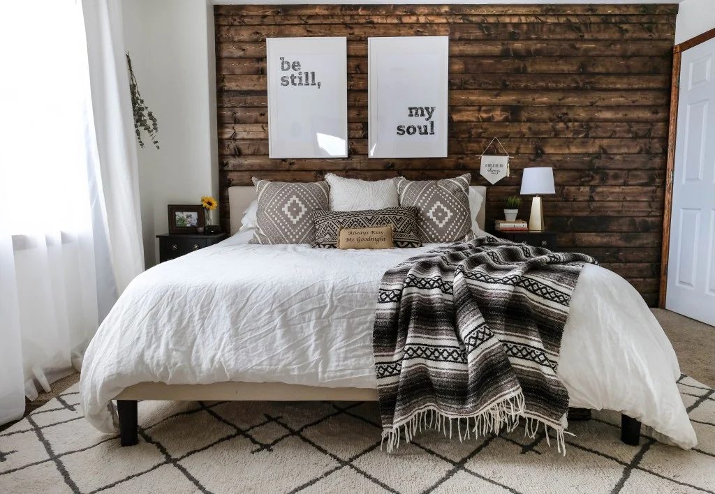 Wood Plank Accent Wall, Joyfully Growing