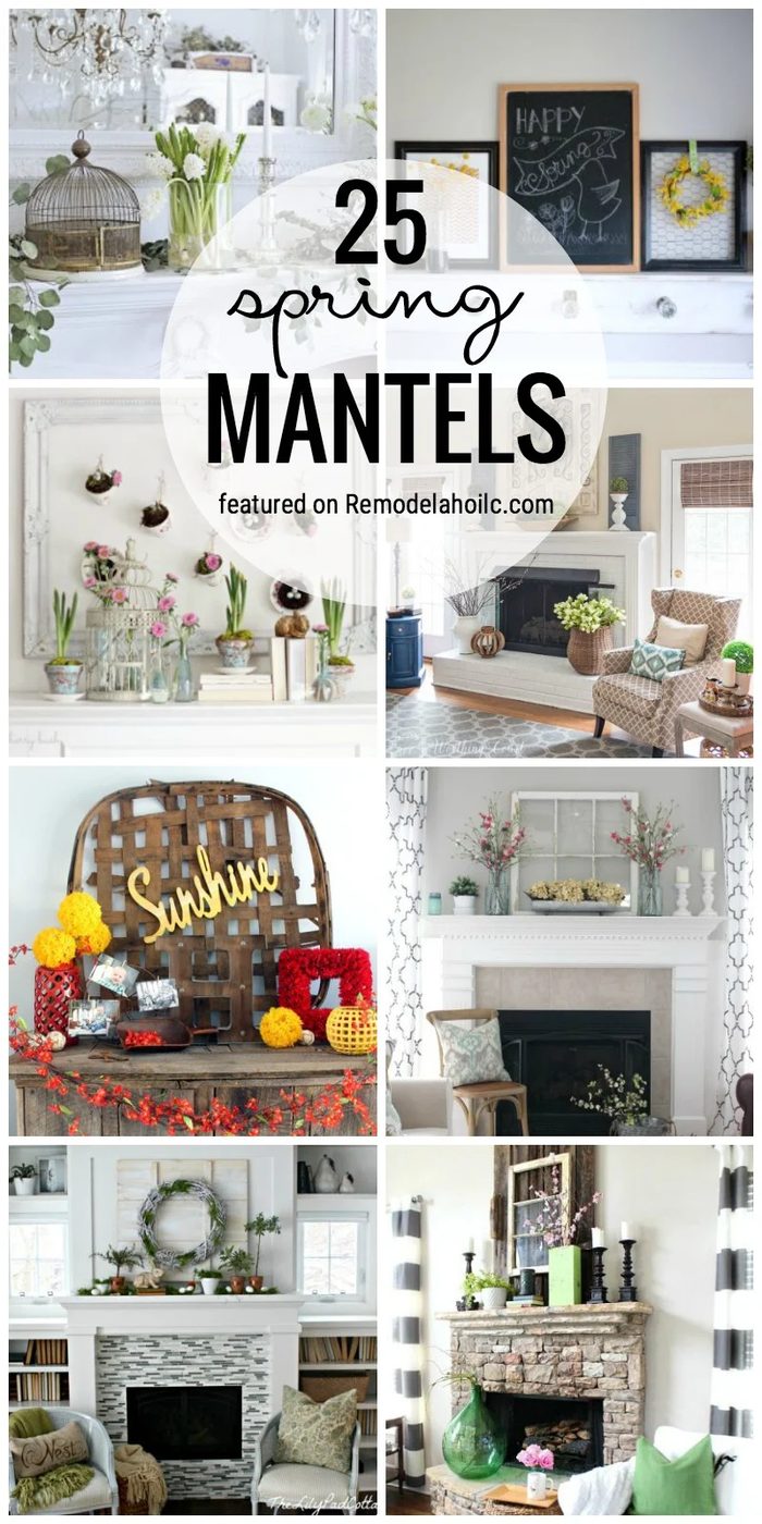 25 Spring Mantels To Inspire Yours Featured On Bekob.com