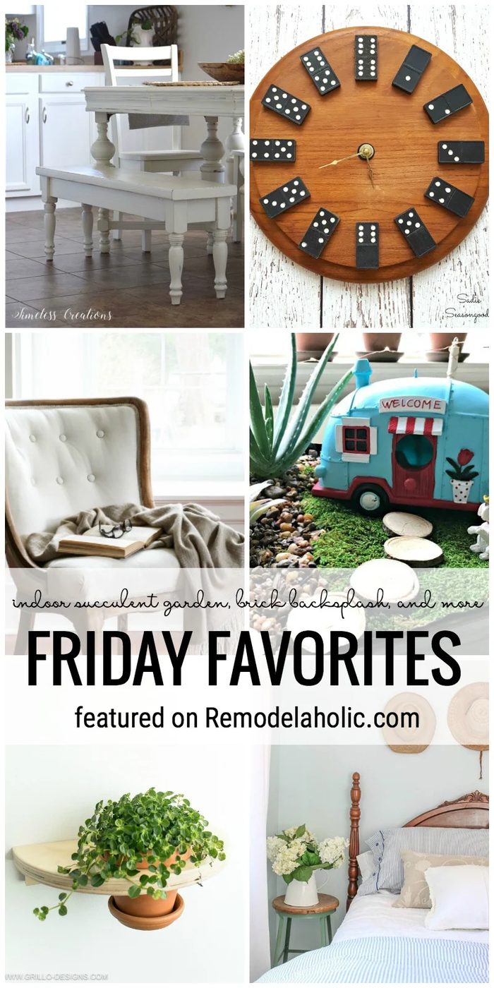 Indoor Succulent Garden, Brickbacksplash, And More Featured On Bekob.com For Friday Favorites