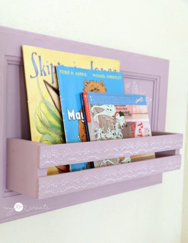 Repurposed Cabinet Door Into Bookshelf, MyLove2Create