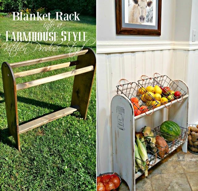 upcycle a blanket stand into a farmhouse storage shelf, Redo It Yourself Inspirations