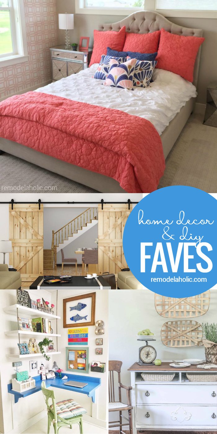Friday Favorites: barn doors, a telescoping table, and a striking corner (home) office -- plus farmhouse projects, upcycles, and more! @Bekob