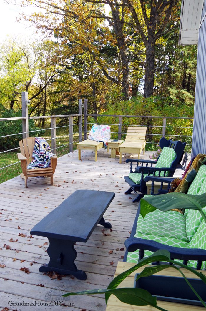 Deck Reveal Home Tour Table
