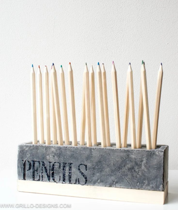 Handmade Pencil Holder Made From Red Bricks Grillo Designs Www.grillo Designs.com