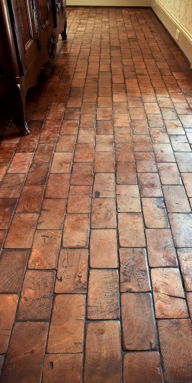 wood block floor by Lorraine Vojack of Custom Floors Unlimited - Houston TX @customfloorsunlimited