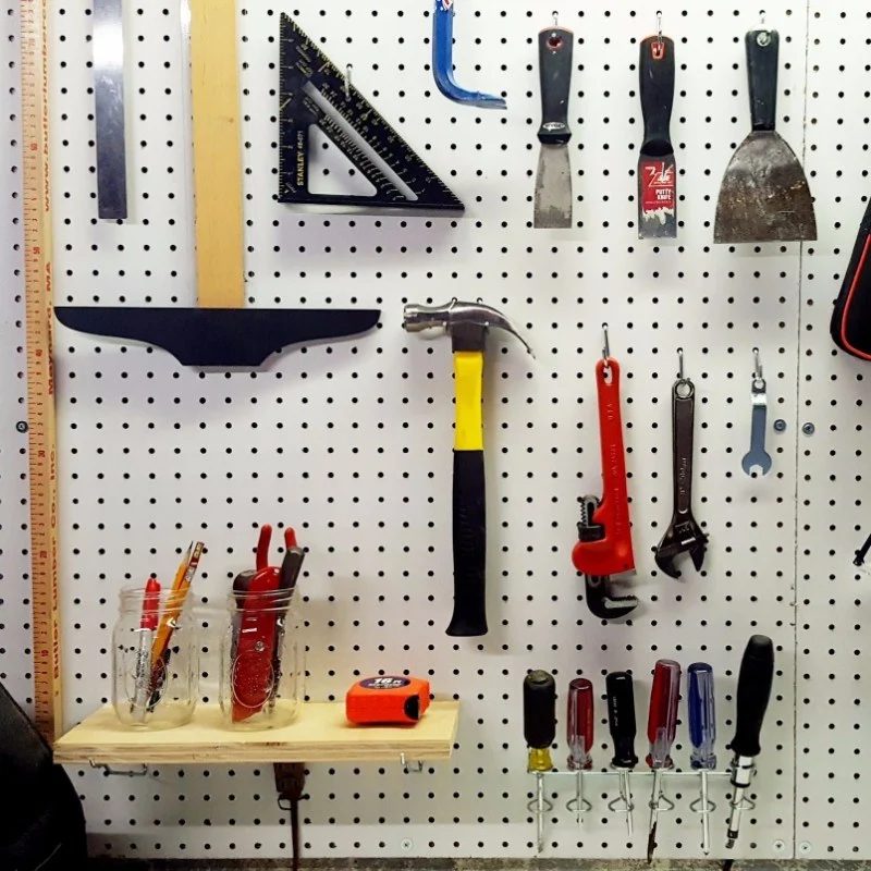 Installing Pegboard Plaster Disaster 1