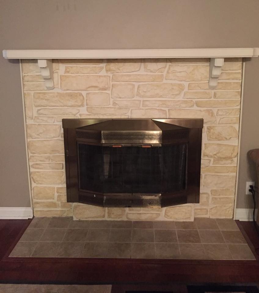 fireplace makeover