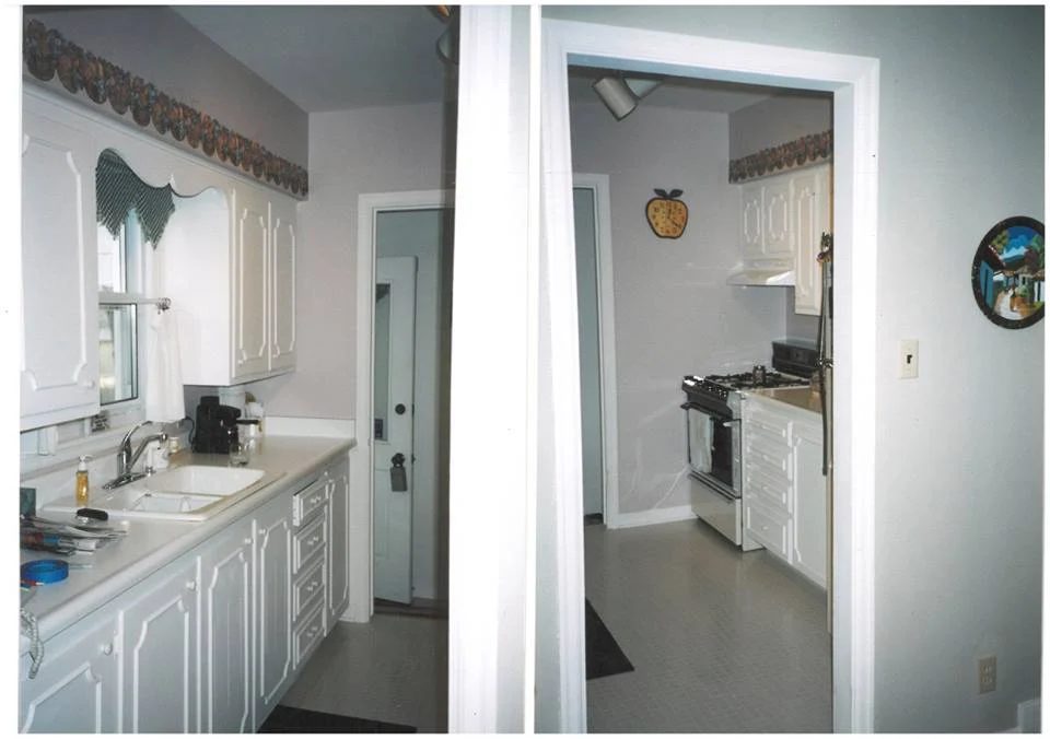 memorable before and after, updating a galley kitchen to open