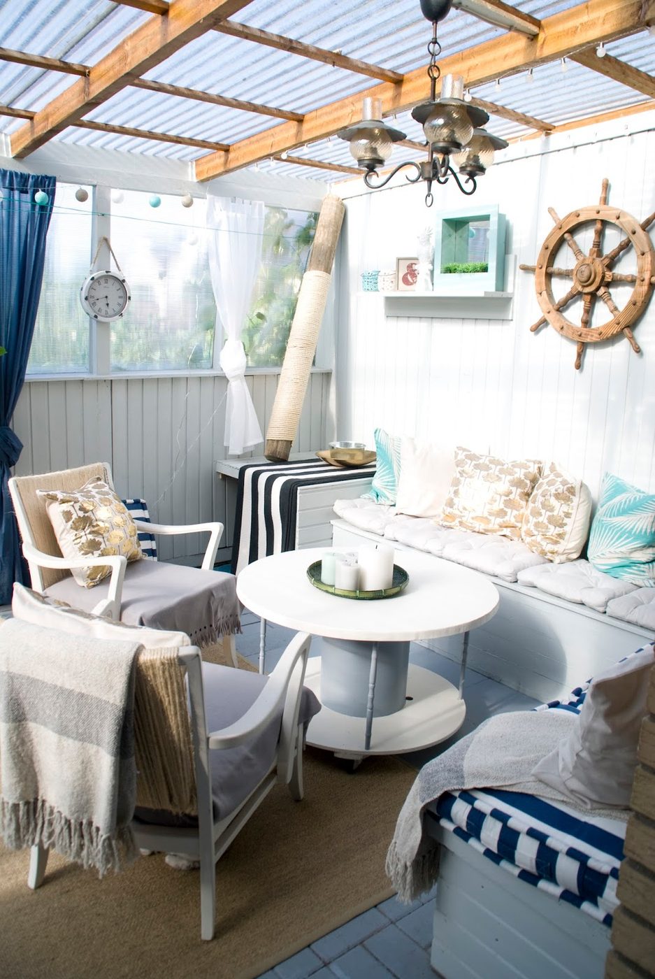 covered patio makeover