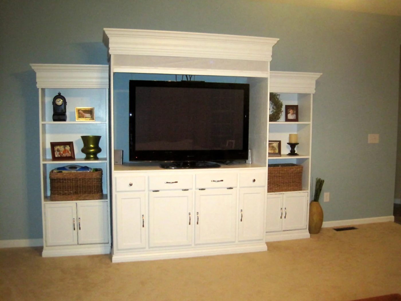 From Bathroom Vanity And Book Shelves To Entertainment Center