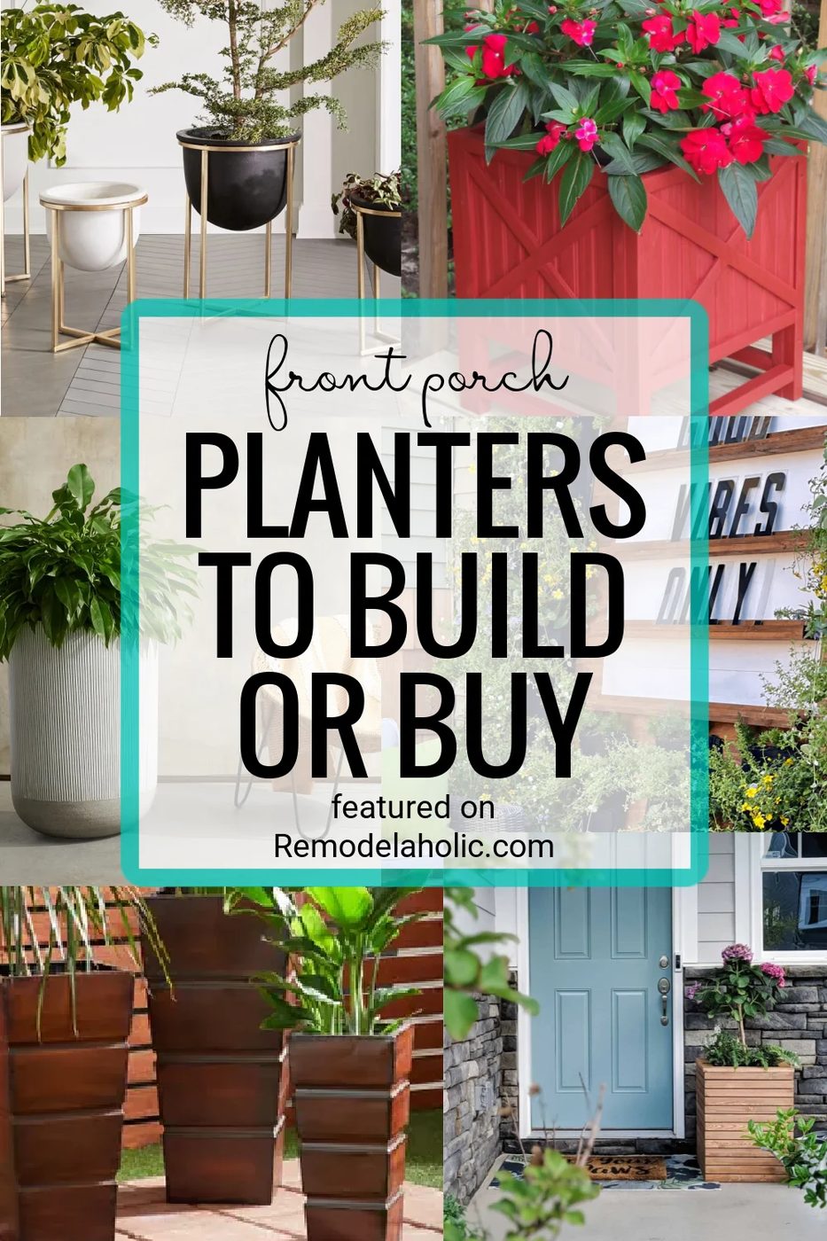 Front Porch Planter To Build Or Buy Featured On Bekob.com