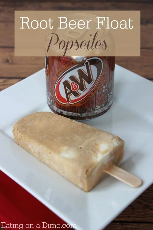 Root Beer Float Pops - Frozen Treats to Make With Kids