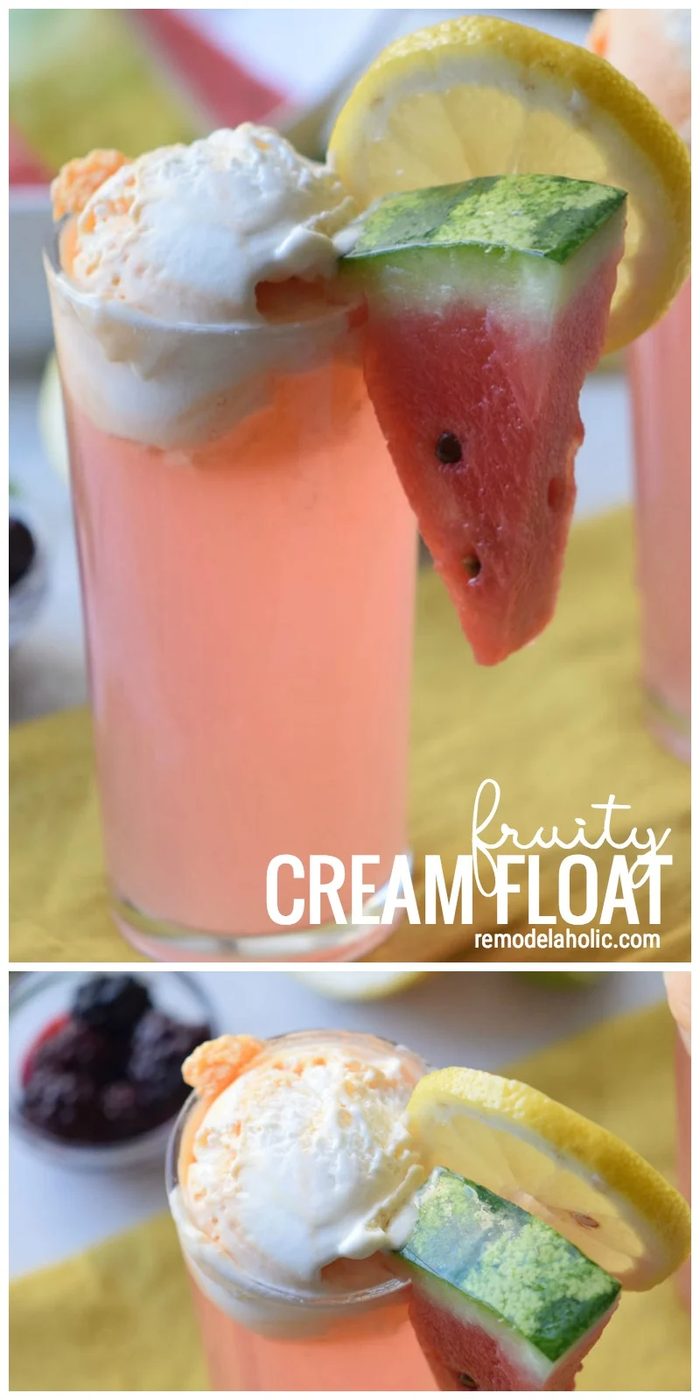 Have A Light And Refreshing Dessert With A Fruity Touch. Fruity Cream Float Recipe Via Bekob.com