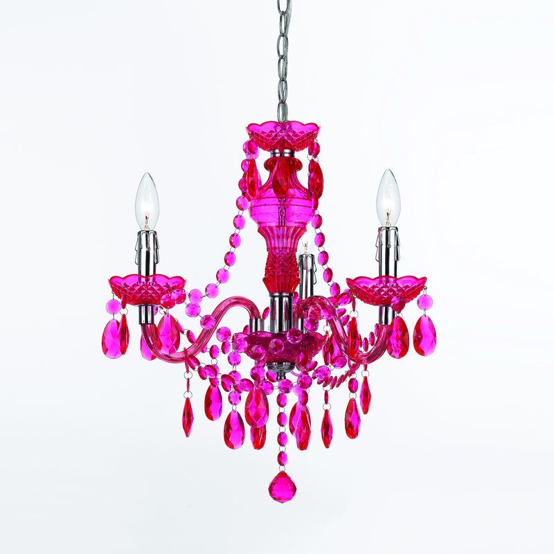 fuchsia chandelier