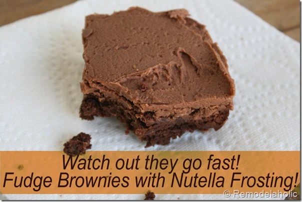 best homemade fudge brownies with nutella frosting recipe2