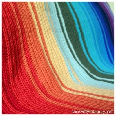 rainbow crocheted blanket walkthrough
