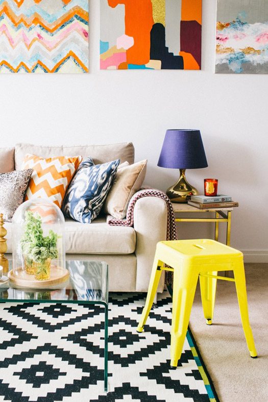 Colorful living room