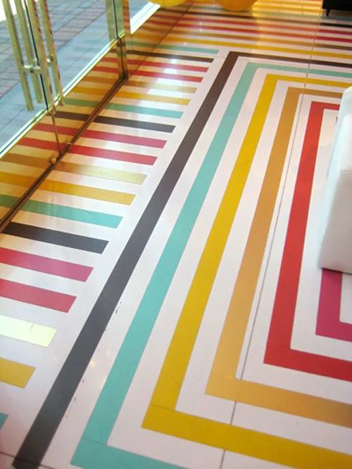 Kate Spade rainbow floor