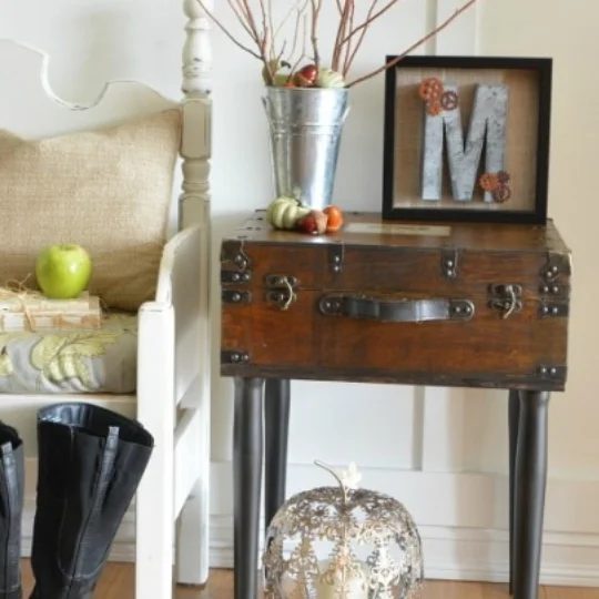 Friday Favorites Trunk Side Table And Pumpkins