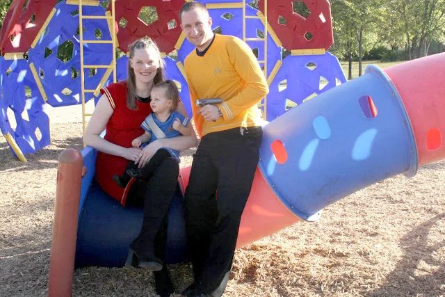 Star Trek Halloween Costumes for a Family of 3