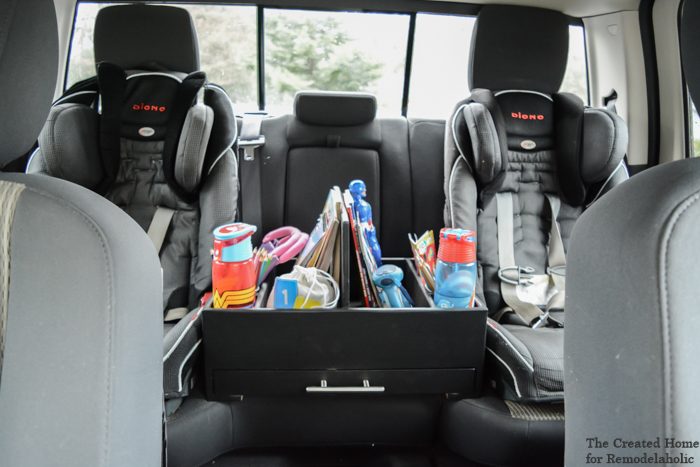 A backseat organizer for kids.