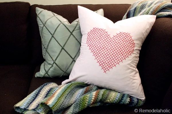 A heart pillow.
