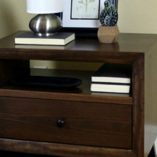 Handmade Chunky Solid Wood Nightstand