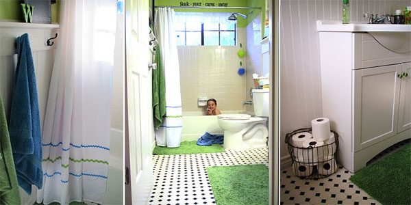 Fun Kids Bathroom Reveal; Before and After