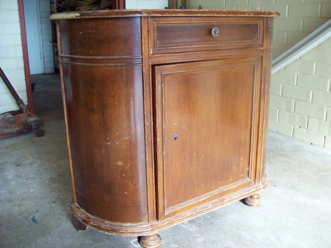 1Reclaimed Wooden Cabinet Gets striking Makeover, By The Painted Hive Featured On @Bekob