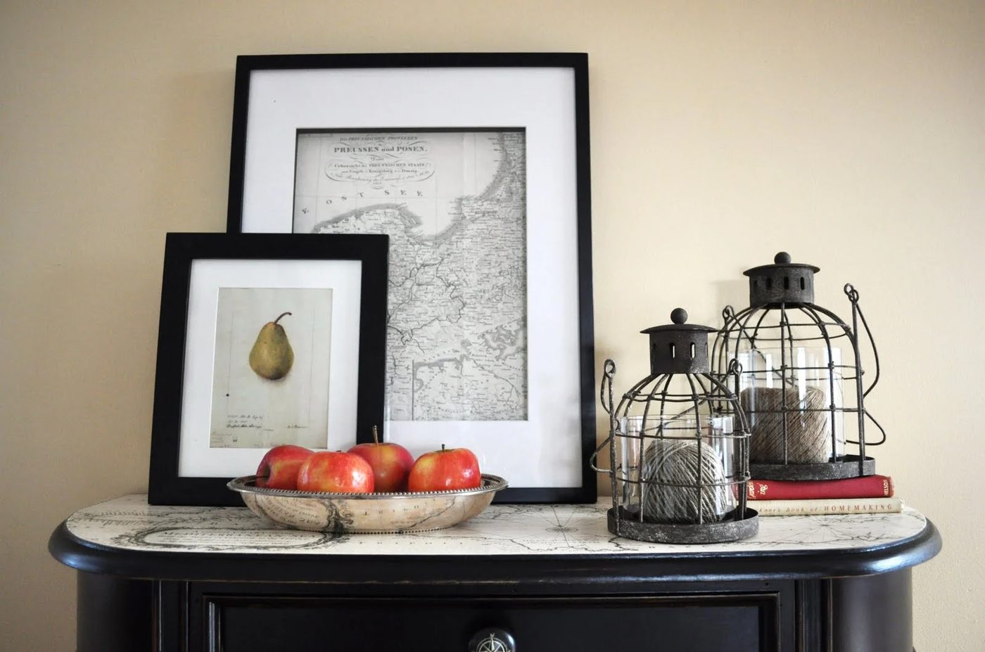 13 How To Use A Vintage Map Or Any Paper To Make Reclaimed Furniture Into A Statement Piece Again, By The Painted Hive Featured On @Bekob