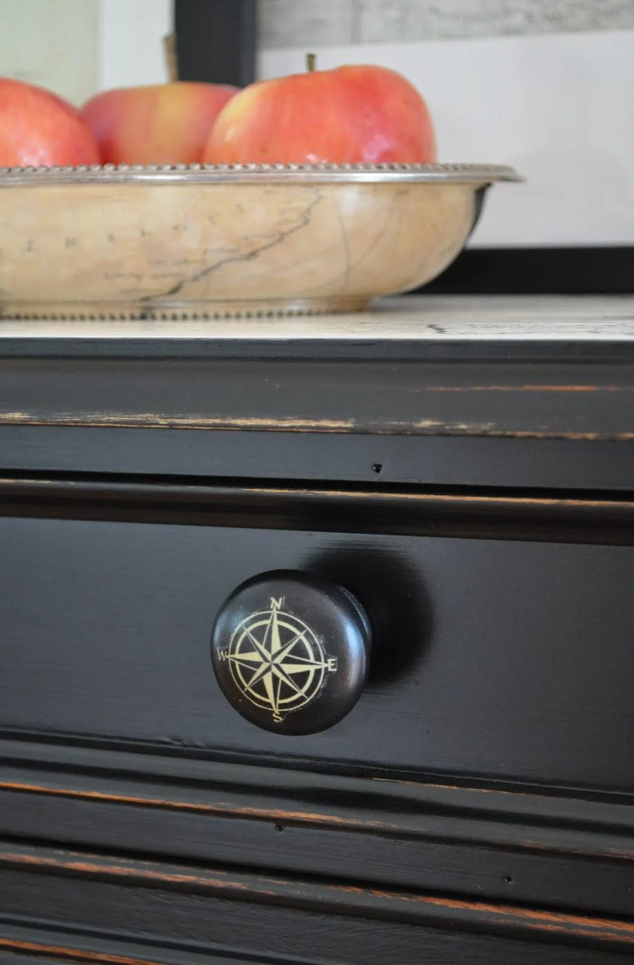 8 Make Your Own Custom Cabinet Pulls Using Glue And Designs Printed From Your Home Computer, By The Painted Hive Featured On @Bekob