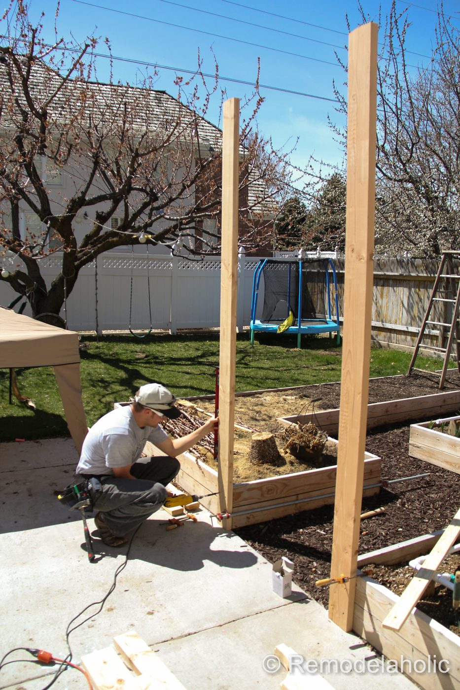 Vegetable Garden Arbor Handmade Plans-20