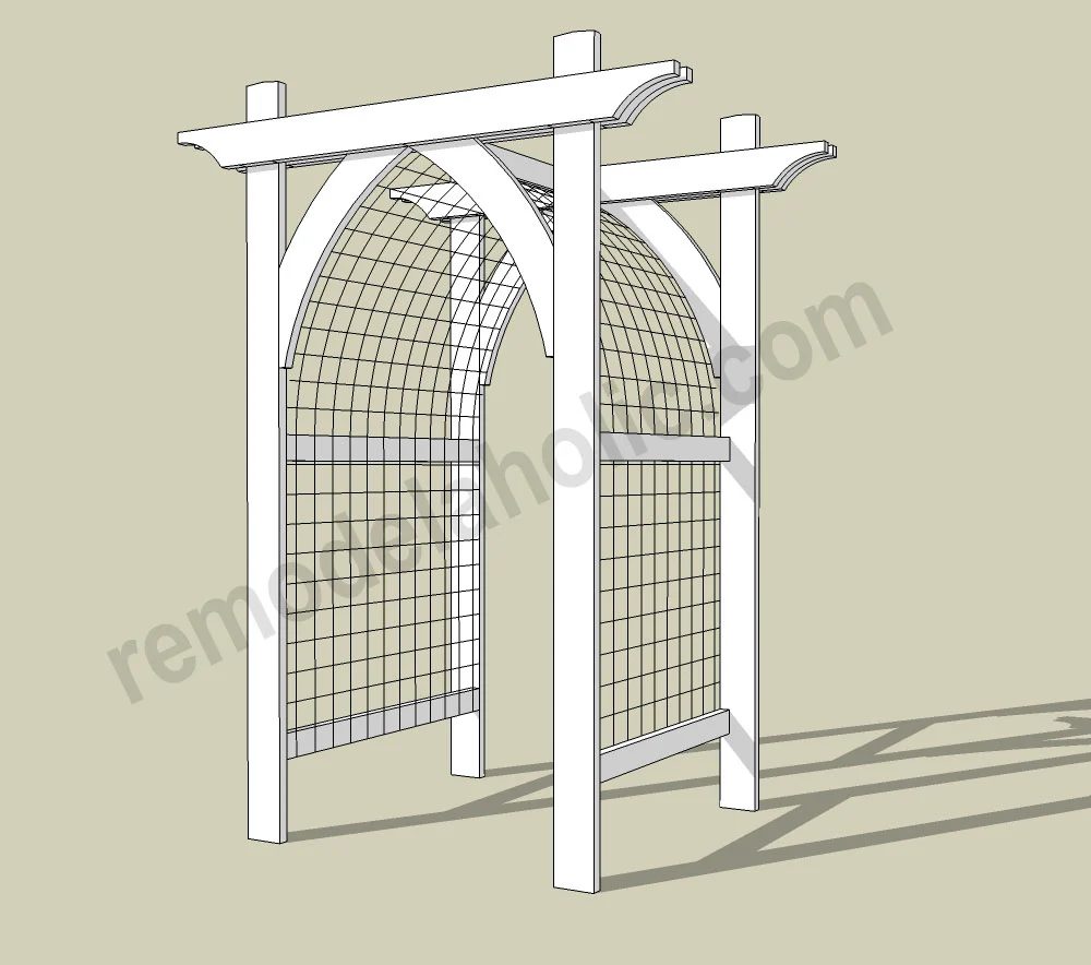 Vegetable Garden Arbor Handmade Plans 2